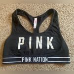 PINK - Victoria's Secret Victoria’s Secret (“PINK”) Black and White Sports Bra, Medium Photo 7