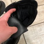 Combat Boots Lace Up Side Zipper Boots Stylish Faux Leather Boots booties pu leather winter shoes Black Size 6 Photo 3