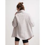 Madewell MWL (Re)sourced Sweater Fleece Shirt-Jacket in Heather Pale Thistle Size XS Photo 2
