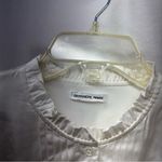 Designer Remix Dress Mini Ruffle White Boho Cotton Cottagecore Fit Flare Small Size M Photo 1