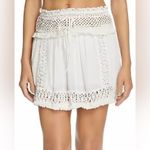 Surf Gypsy  White Crochet Mini Skirt Photo 0