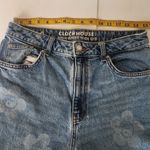 Clockhouse Floral Blue Women's Jeans high waist wide leg Size 28 Photo 9