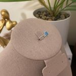 SIZE 9 925 Crown Natural Turquoise Cubic Zirconia Ring Silver Photo 8