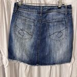 Faded Glory Vintage ‎ Jeans Denim Skort Women's Size 4  Embroidered Studs Paisley Photo 2