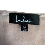 Lulus Lucie Pale Pink Satin Knotted Front Top Blouse size medium Photo 7