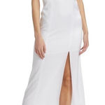 Alice + Olivia NWT Lilita Black & White Satin Maxi Slip Dress Size 4 Photo 0