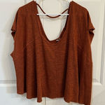 Free People Burnt Orange Top Size S Photo 0