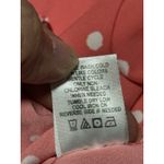 Adrienne Vittadini  Blouse Peach Polka Dot Women’s Size S Photo 8