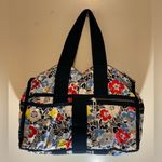 LeSportsac Rare HTF  Women's Large Weekender Tote Duffle Bag in Ocean Blooms Bag Photo 5