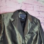 Ralph Lauren VINTAGE RALPH SILK BLEND METALLIC DRESS BLAZER WITH SHOULDER PADS 8 Photo 2