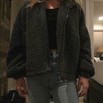 Urban Outfitters Gray Sherpa Jacket Photo 0