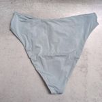 l*space NWT L* Shimmer Sky Blue High-Waisted Twist Front Bikini Bottom Size L Photo 2