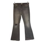 MOTHER Weekender Fray Jeans Last Chance Saloon Grey Distressed Bootcut Women 30 Gray Photo 1
