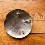 925 Sterling Silver Aztec Mayan Calendar Sun Dial Pin Brooch Pendant 12.96g VTG Photo 11