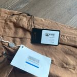 NWT BASSIKE Space For Giants belted linen tapered pants Size 0 Photo 6