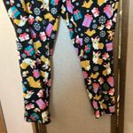 Terra & Sky  Festive Black Leggings with Holiday Print 4x NWOT Photo 5