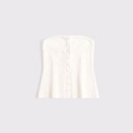 Abercrombie & Fitch Ottoman Button-Through Tube Top Photo 5