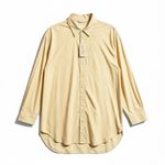 Universal Threads Universal Thread Yellow Button Down Tunic Fit Shirt Women Large Casual Weekend Photo 0
