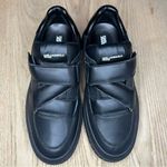 Karl Lagerfeld New!  Kup Strap Black Leather Sneakers Dad Shoes Women’s Size 9 Photo 1