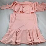 Jrs larg pink ruffle pinup dress Size L Photo 1