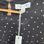 She & Sky  Black And Gold Dot Dress Size Small Photo 4