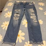 KanCan Distressed Ankle Jeans in Blue Size 16 Photo 0