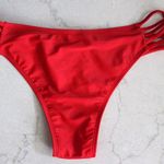 EXPRESS | Red Strapy High Cut Bikini Bottoms Photo 4