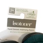 Isotoner  Women's Heel Boost Memory Foam Hard Bottom Slippers Teal Faux Fur 6.5-7 Photo 2