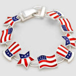 Patriotic Bracelet American Flag Uncle Sam New Red Photo 0