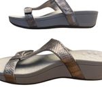 Vionic Ellie Metallic Snake Sandals Women’s Sz 10 Silver Pewter Platform Comfort Photo 1