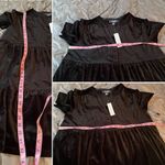 Modcloth  Levels Of Levity Tiered Velvet Babydoll Dress Shift Black S NWT Photo 8