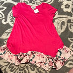 Selfee super soft top with floral trim. Boutique bought. New. Pink Size M Photo 0