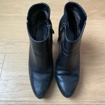 Tahari Black Leather Heeled Lug Sole Ankle Booties 6.5 Photo 1