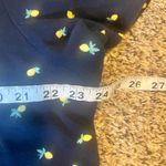 Croft & Barrow Womens Classic Polo Shirt Navy Blue Pineapple Print Size 1X Photo 3