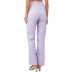 4th&Reckless Tropez Leather Trouser in Lilac Small Womens Vegan Faux Leather Purple Photo 3