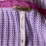 Free People Damsel Purple Bell Sleeve Pullover Sweater V Neck Women's Size S/P Photo 4