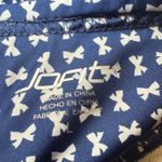 JO FIT Navy Blue White Bow Print Golf Skort Skirt Pleated Built Photo 2