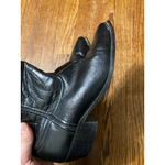 Vintage Black Leather Cowboy Boots 8.5 Western Quiet Luxury Rodeo Country Cowgir Photo 11