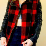RD Style  buffalo plaid, biker jacket, size medium Photo 0