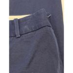 J. Crew Women's Flat Front Mid Rise Tapered Chino Navy Pants Size 10 Blue Photo 4
