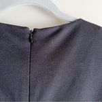 Tahari Pleated Front Long Sleeve Shift Mini Dress in Black, Size 4 Photo 7