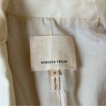 Rebecca Taylor Cream Single Button Blazer Photo 8