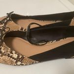 ZARA  trafaluc snakeskin and black flats new size 8 Photo 0