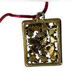 VTG Art Deco Rhinestone Multi Faux Pearl Pendant w/Tear Drop Shaped Rhinestones Photo 2