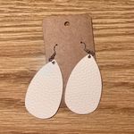 Leather Earrings Tan Photo 0