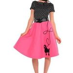 Women’s 50’s flair Halloween costume size med‎ Pink Photo 0