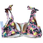 Loralette Pink Lemonade Bikini Swim Suit Womens 1X New Pink Yellow Lemons Photo 5