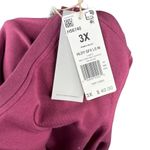 Adidas  Long Sleeve Holiday Graphics Cropped Top in Victory Crimson NEW 3X Photo 5