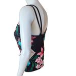 NWT Jamaica Bay Tropical Nights Brown Floral Tankini Top (14D) Brown Size 14 Photo 2