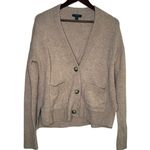 J.Crew  Wool Blend Button Down Long Sleeve Cardigan Sweater Pockets XS Brown Photo 12